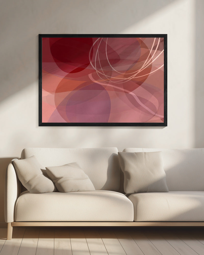 Dusty Rose Shapes 2 | Canvas