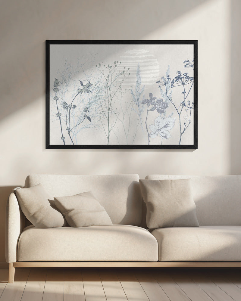 Plant based calming atmosphere soft blue | Canvas