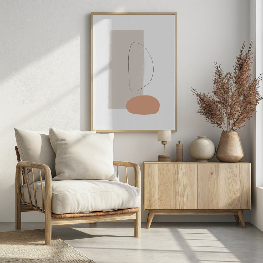 Simple Shapes and Soft Colors | Poster