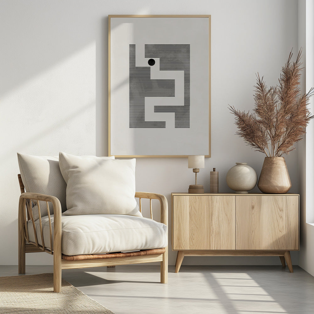 Minimalist maze | Poster