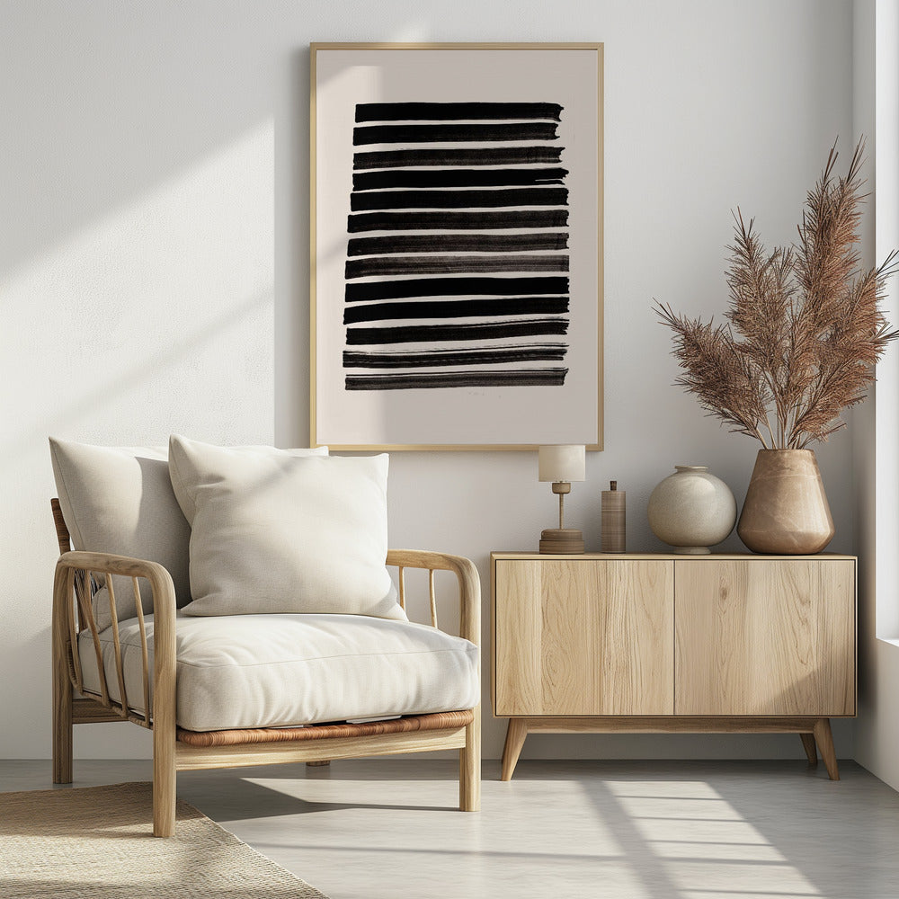 Stripes_Beige | Poster