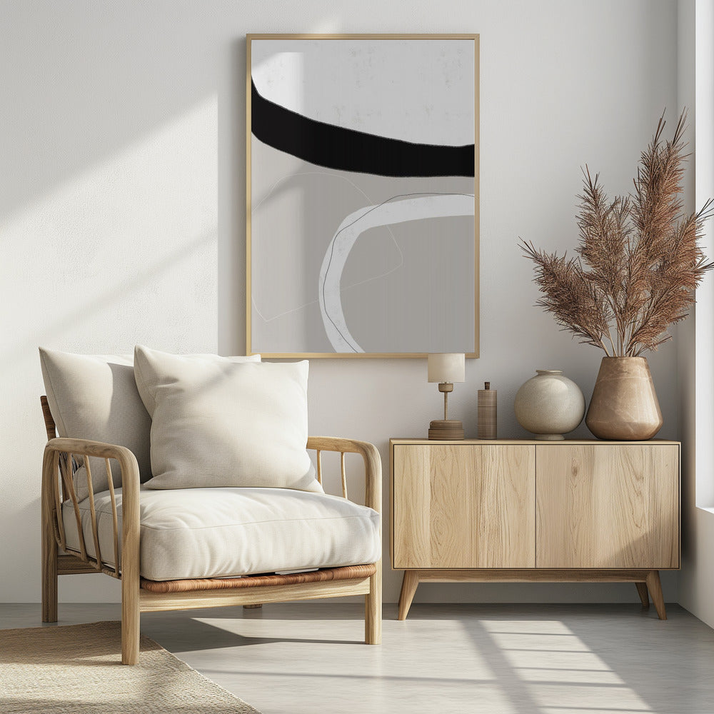 Black And White Shapes | Poster