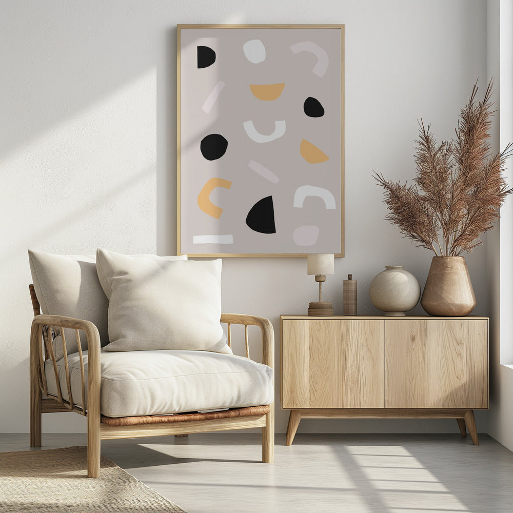 Geometric Shapes in Neutral Tones | Poster