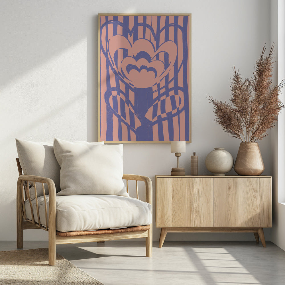 Retro Blossom Burst | Poster