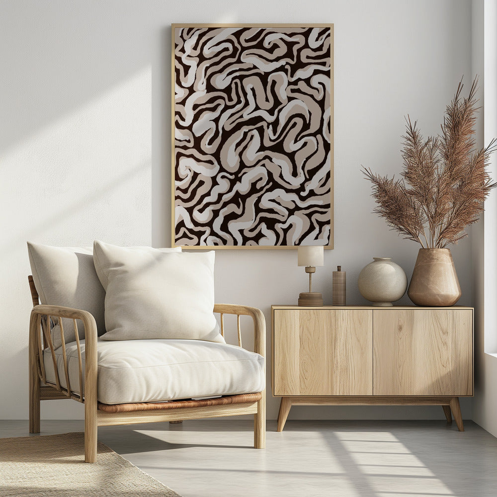 Swirling Earth Tones | Poster