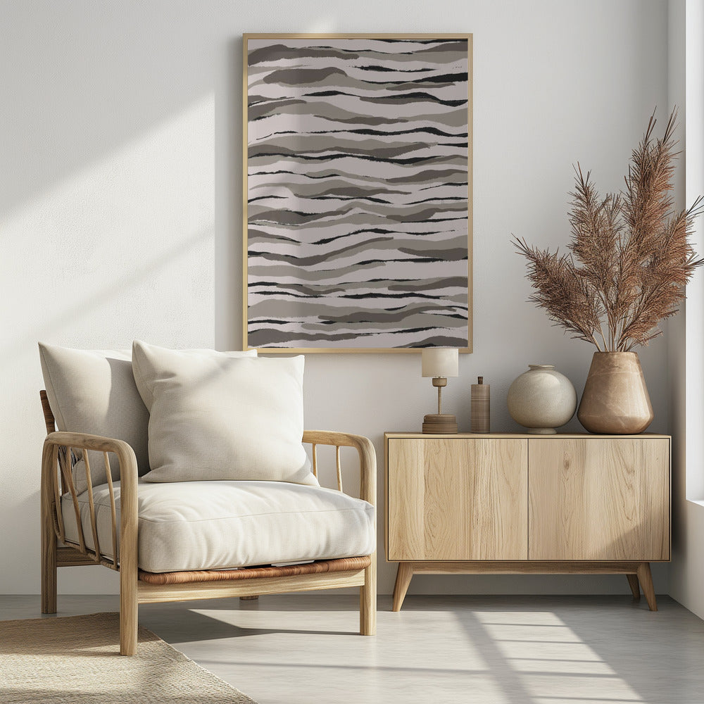 Monochrome Waves | Poster