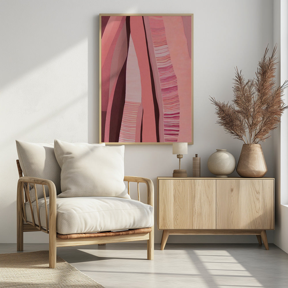 Rosy Strata Layers | Poster