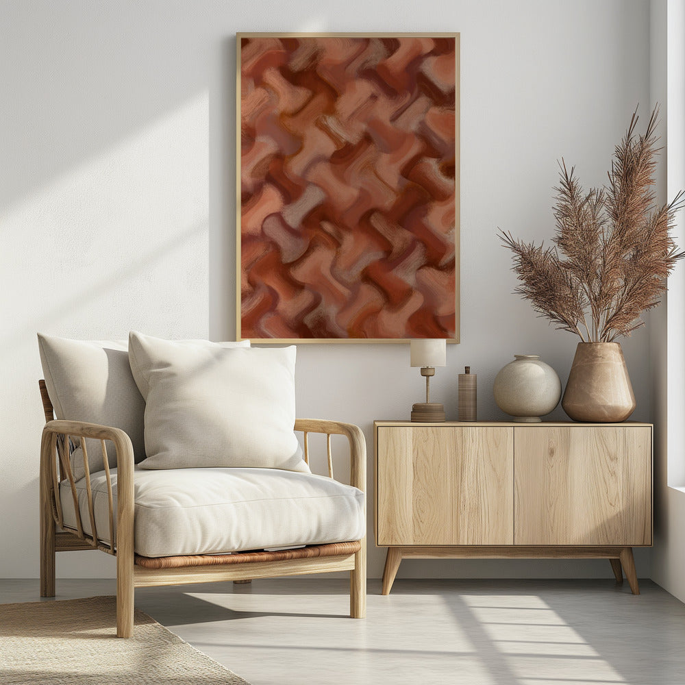 Terracotta Waves | Poster