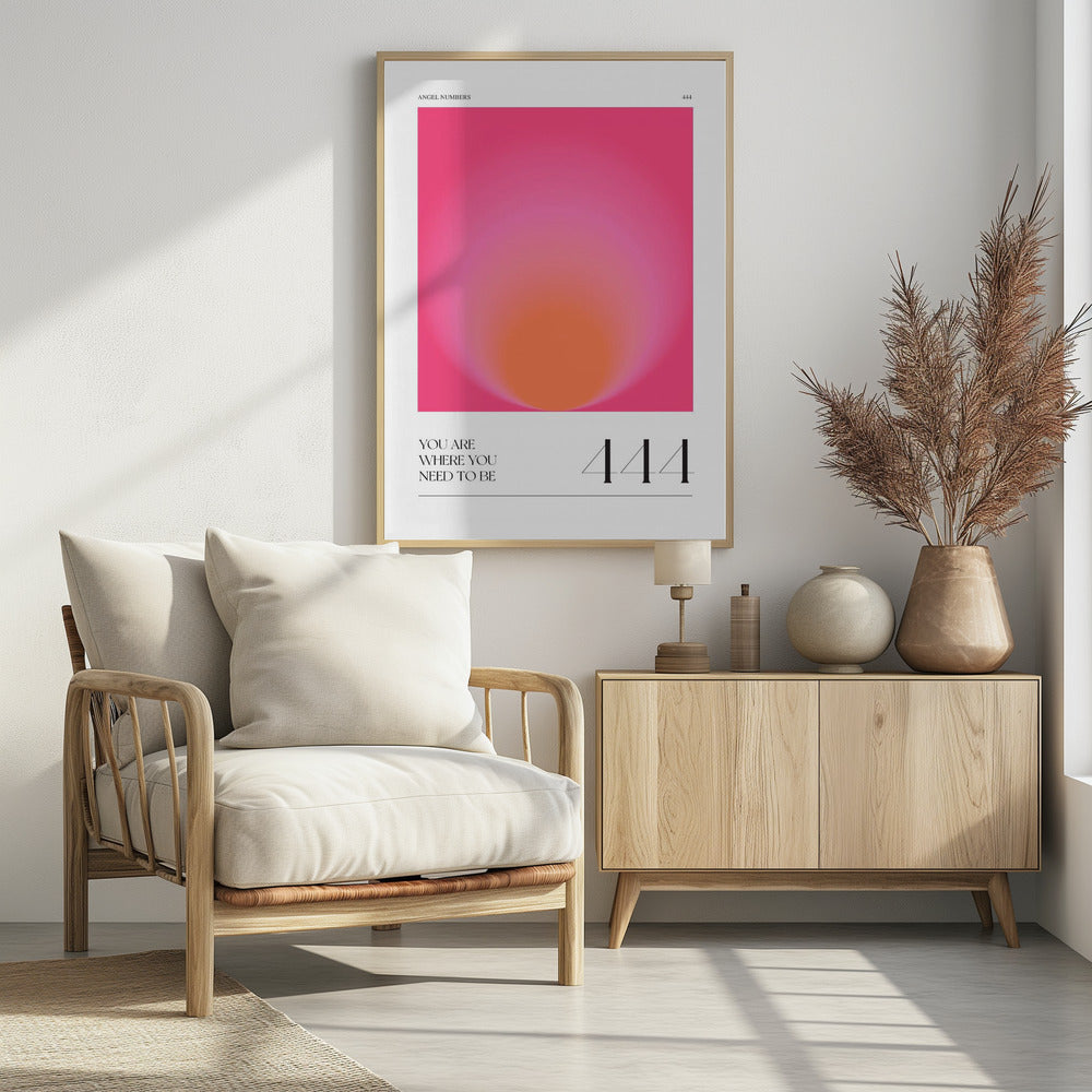 Gradient with Shades of Pink and Orange | Poster