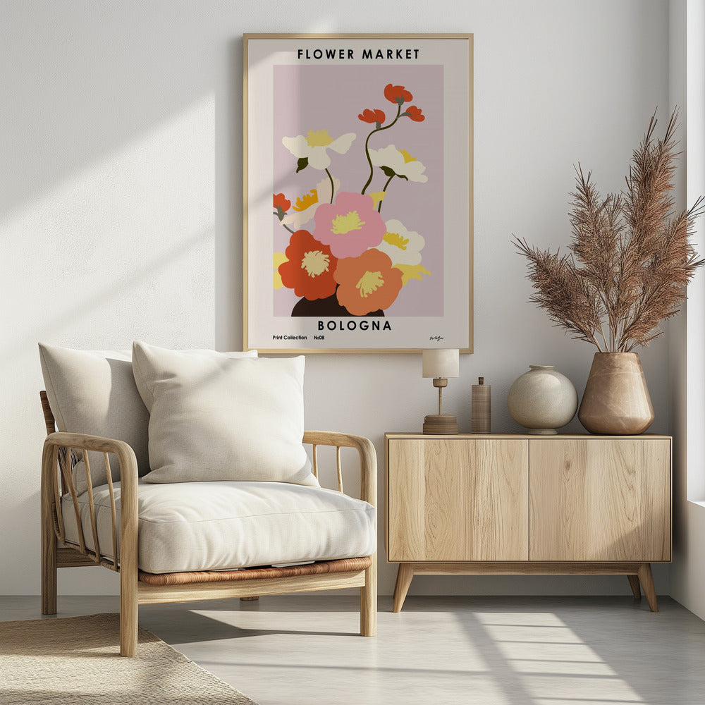 Flower Market. Bologna | Poster