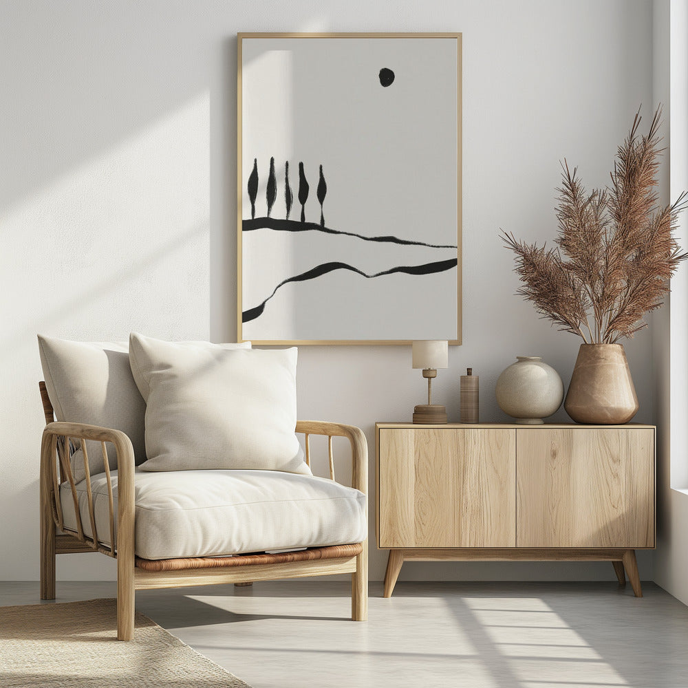 Minimal Line Landscape #1 | Poster