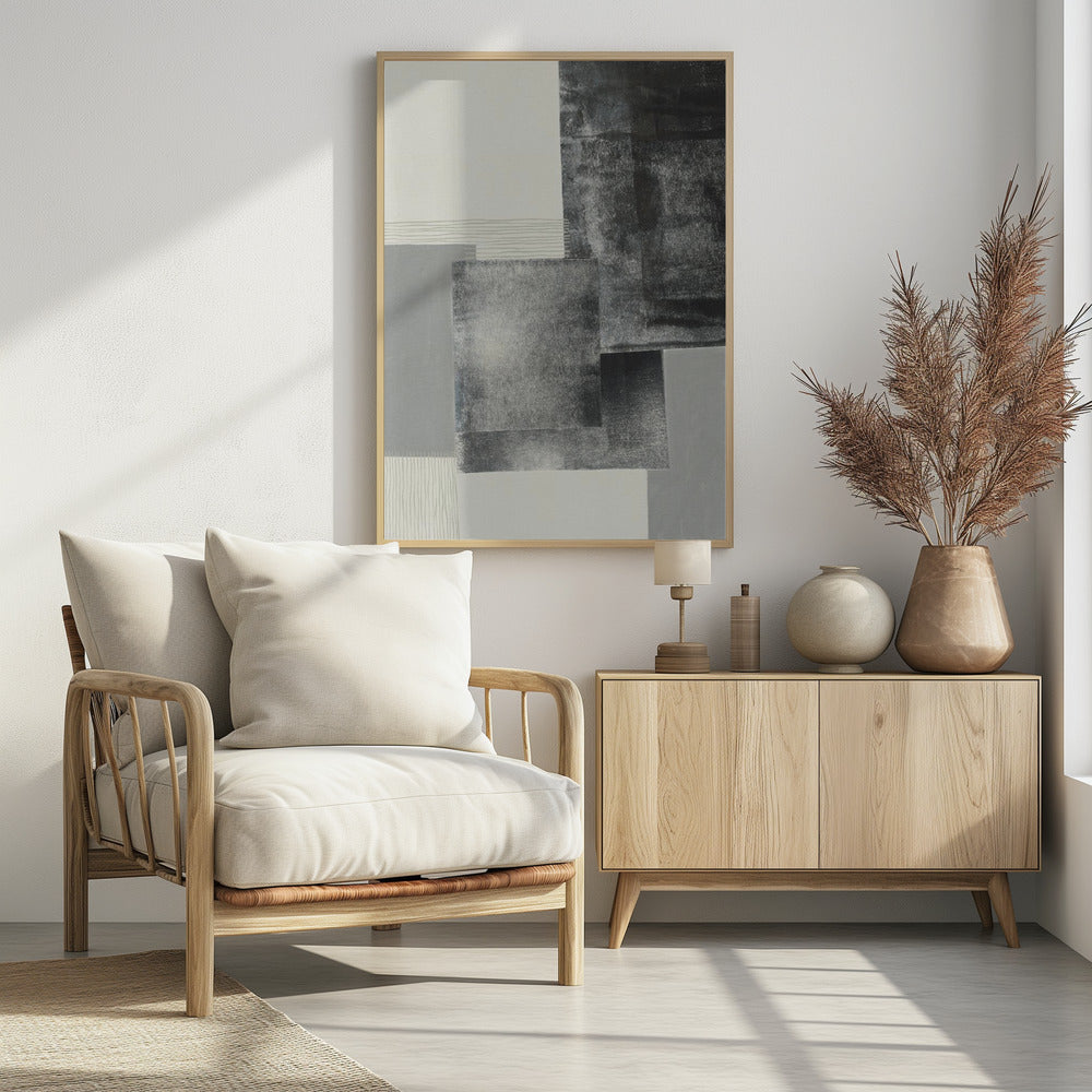 Monochrome blocks #1 | Poster