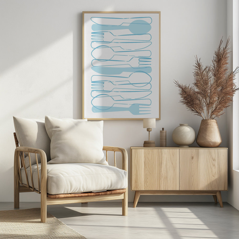Blue Cutlery | Poster