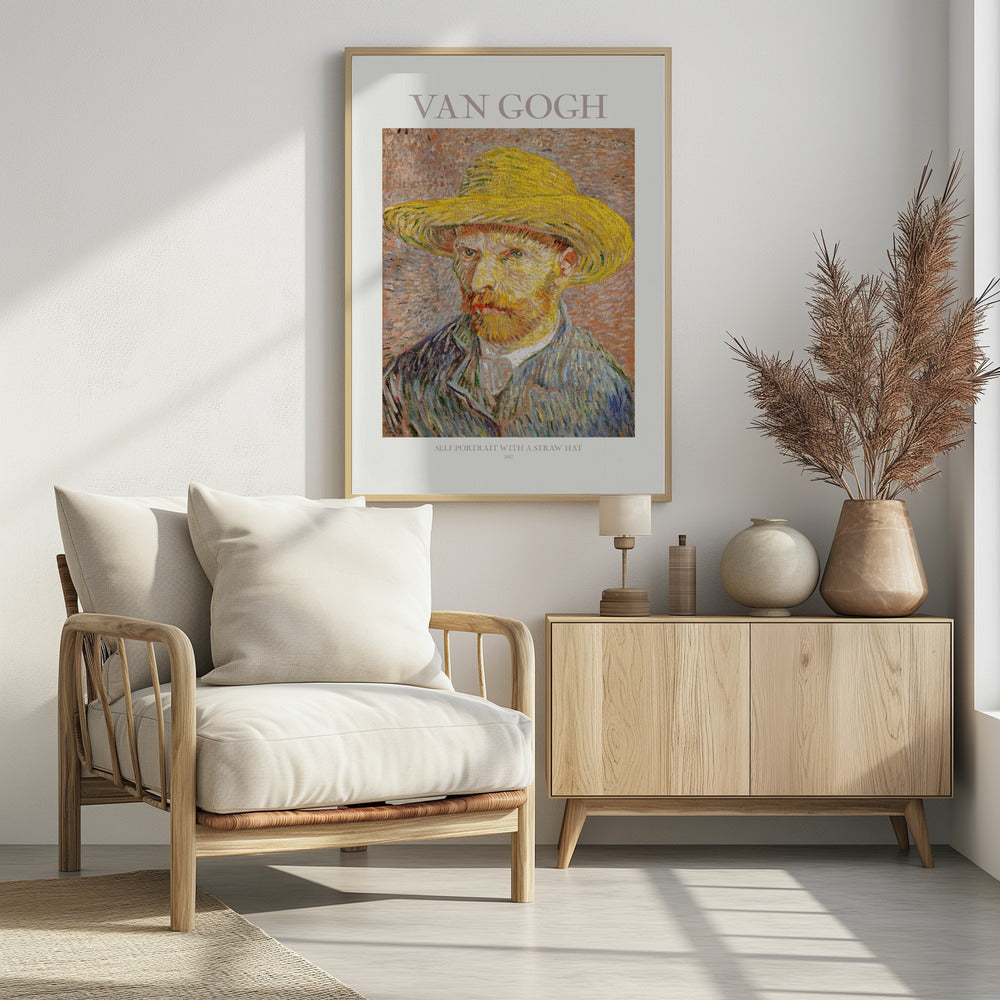 Self Portrait With Straw Hat | Poster