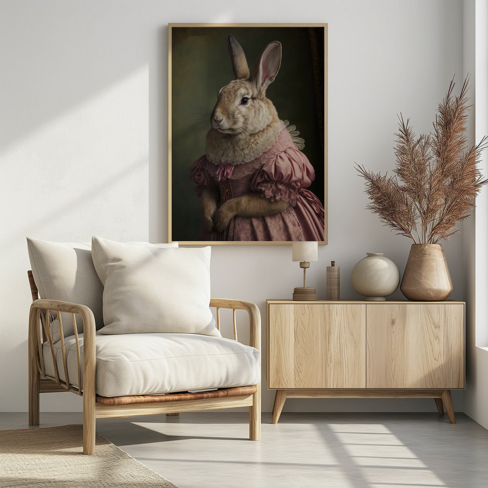 Regal Rabbit Lady | Poster
