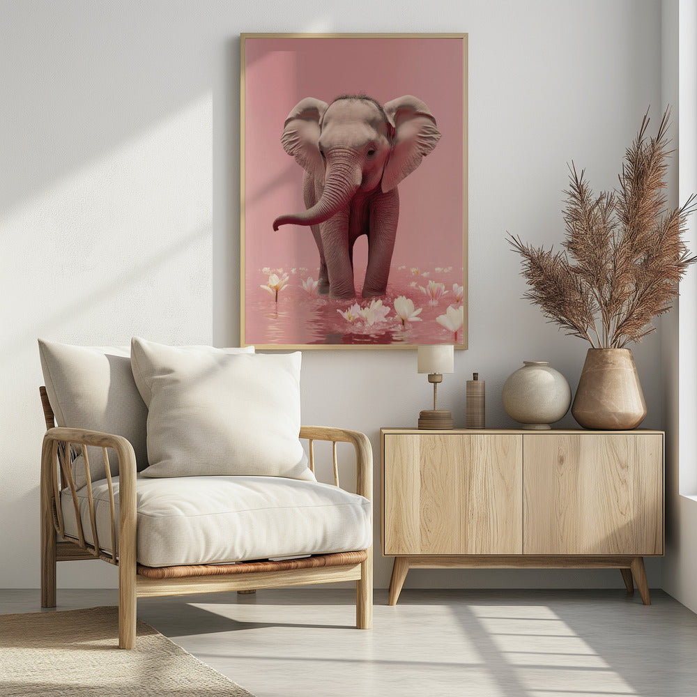 Elephant in Blossoms | Poster