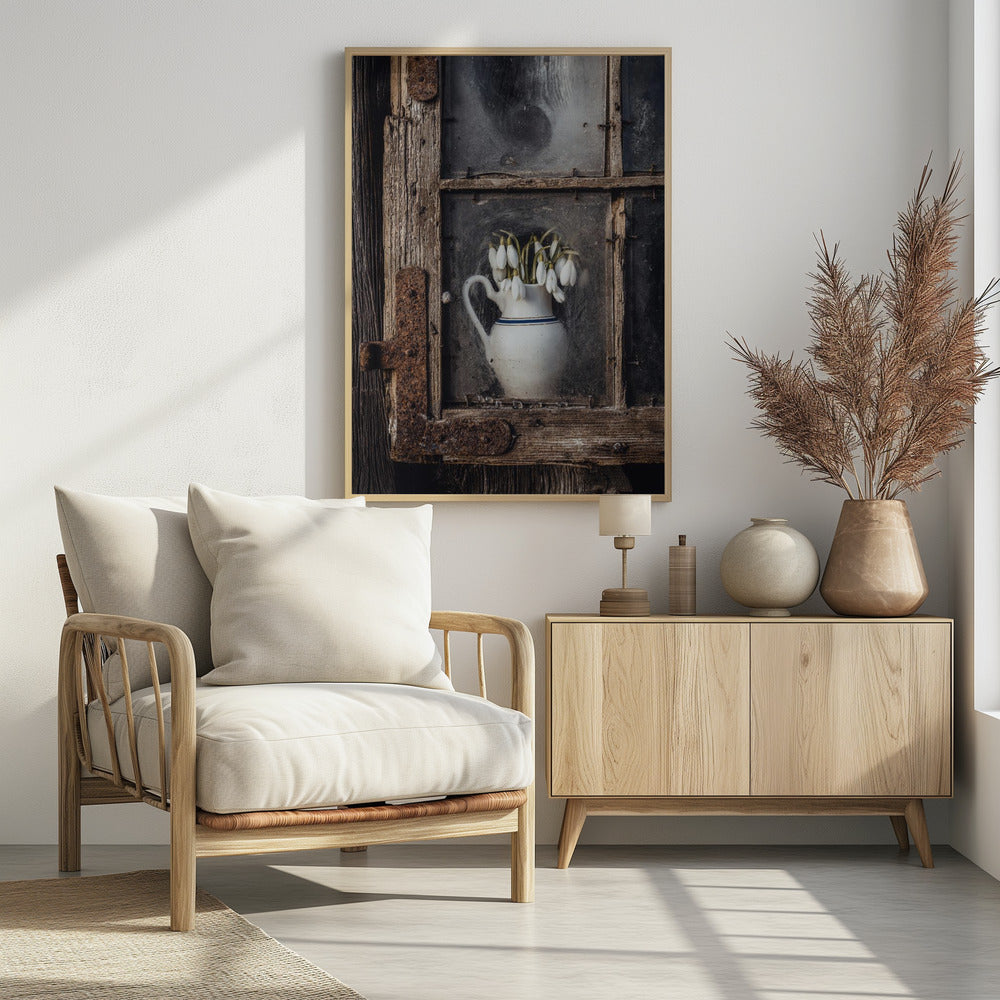 Spring flowers in the window | Poster