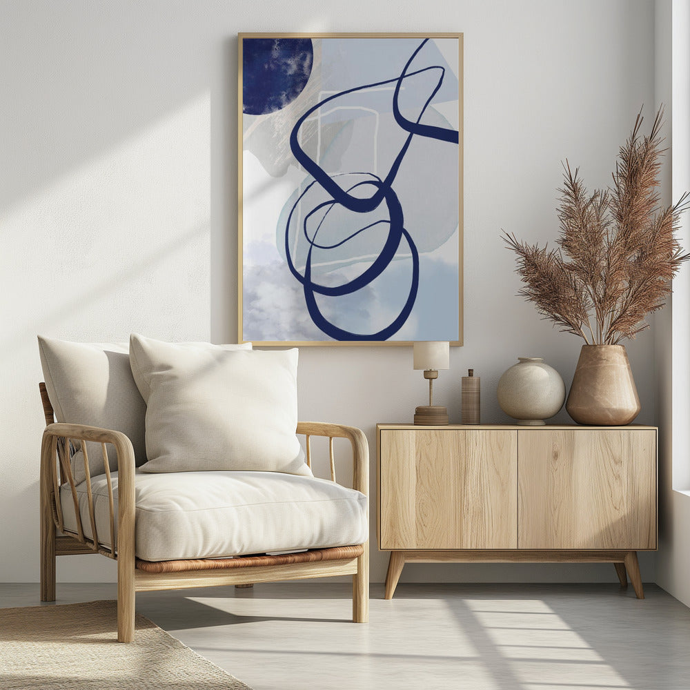 Lines of Blue-2 | Poster