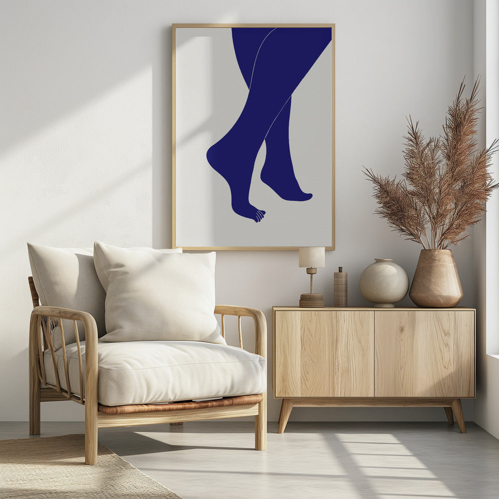 Tip Toe Blue | Poster