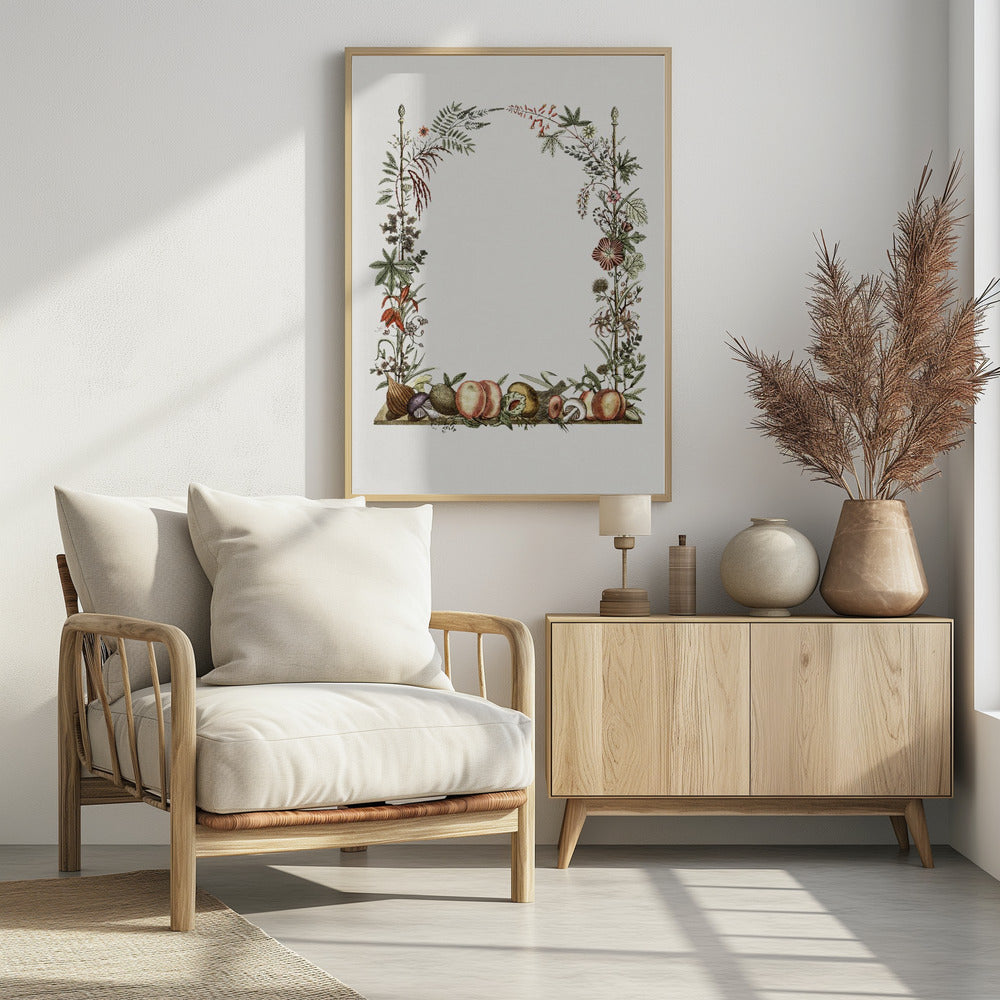 Hand Drawn Botanical Frame | Poster