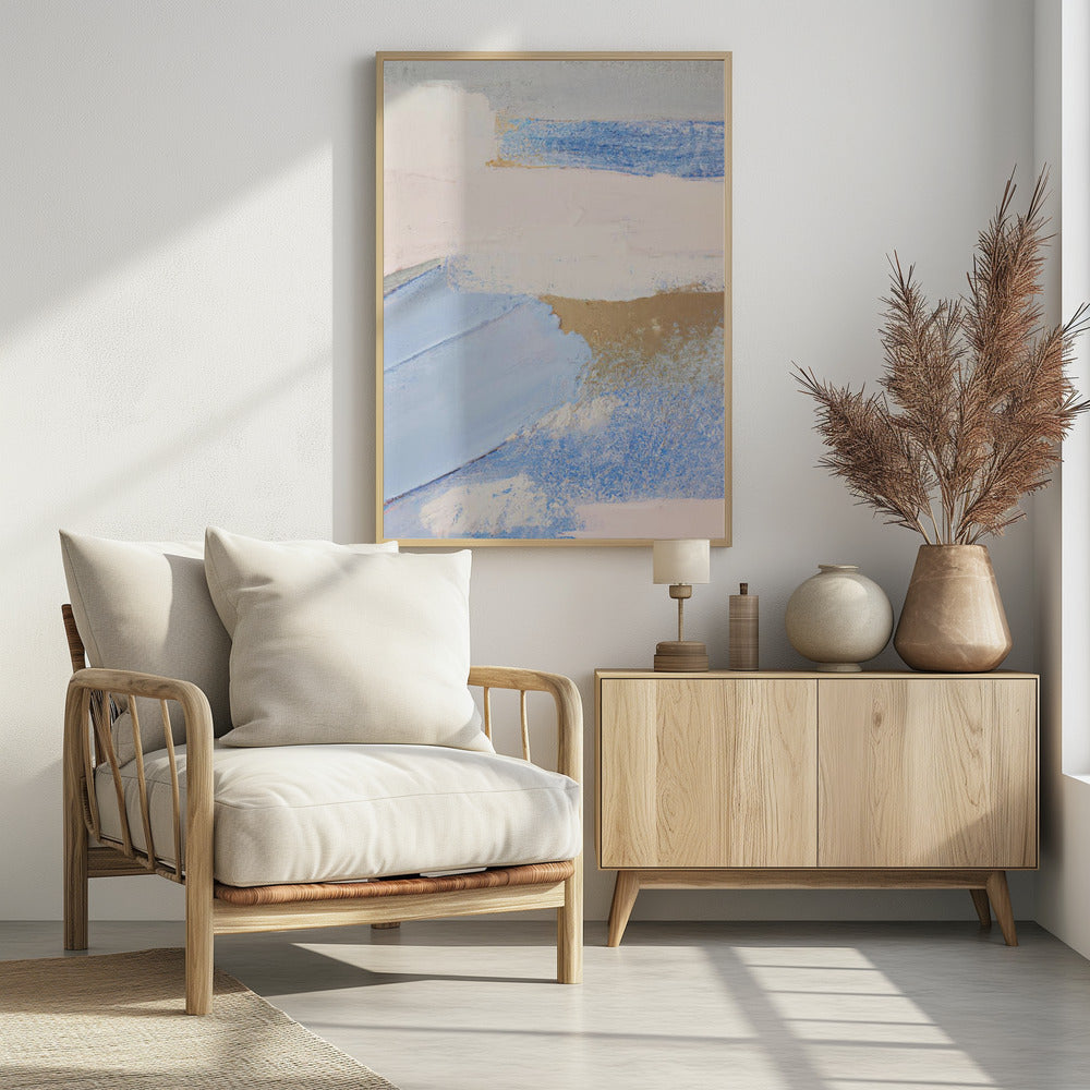Brush Strokes Abstract Painting | Poster