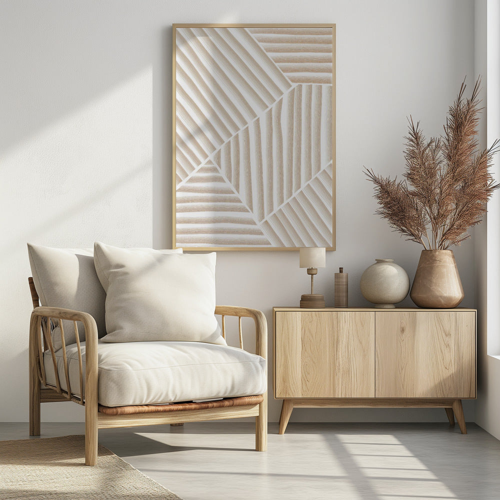 Beige Line Art | Poster