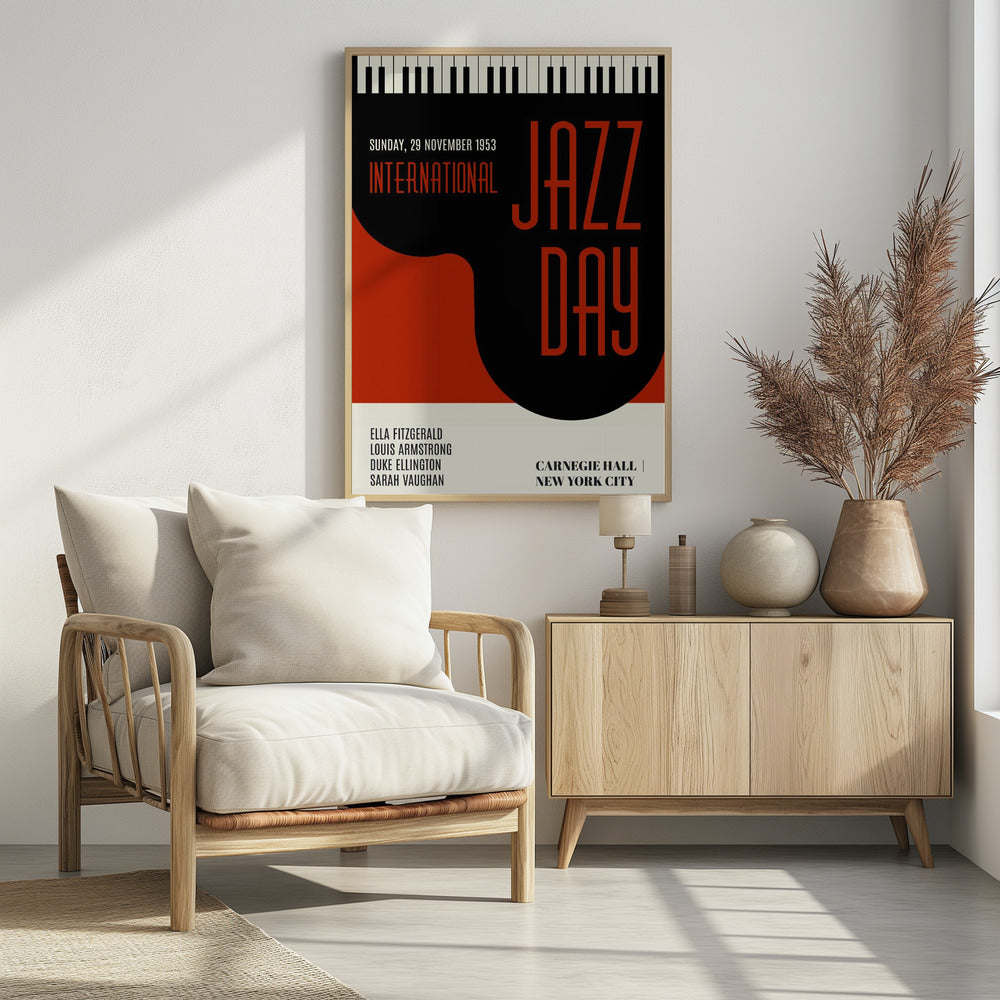 Jazzy Days Dark Red | Poster
