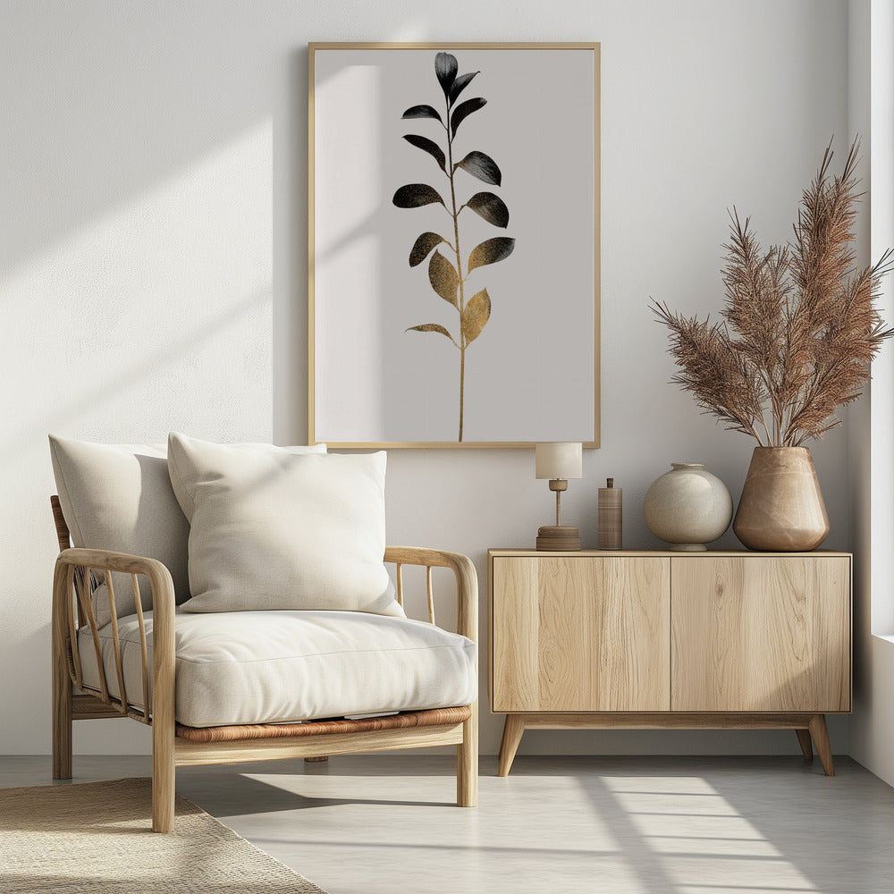 Monochromatica No.9 Dark Gold | Poster