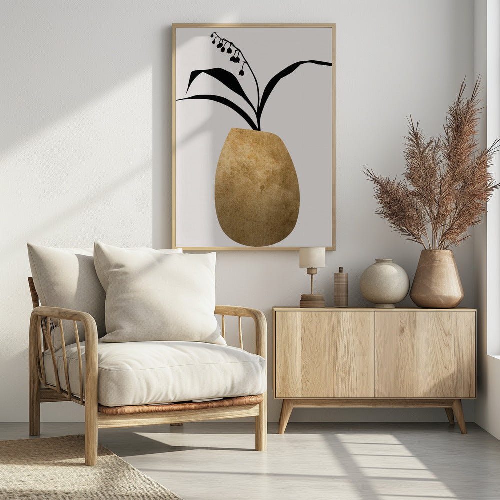 Water Lilies Gold | Poster