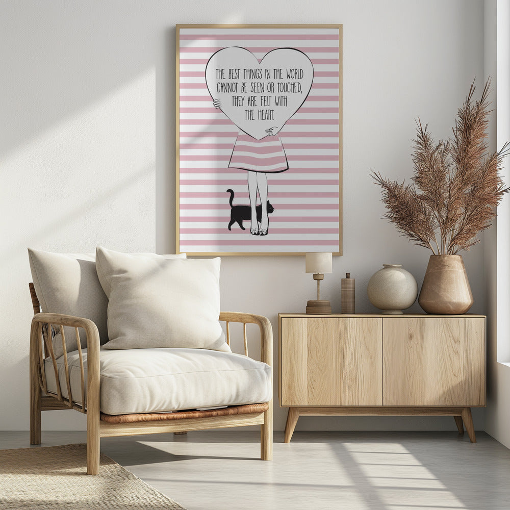 Heartfelt Stripes | Poster