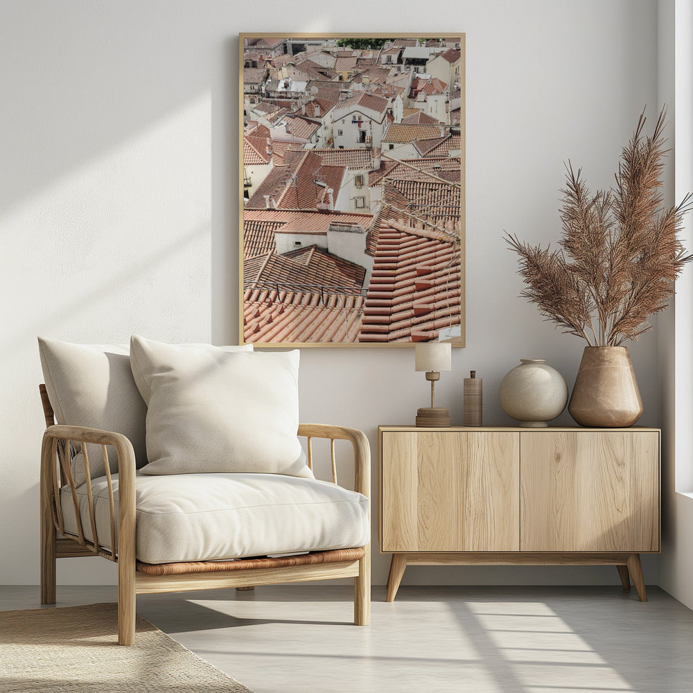 Red Tiled Rooftops | Poster