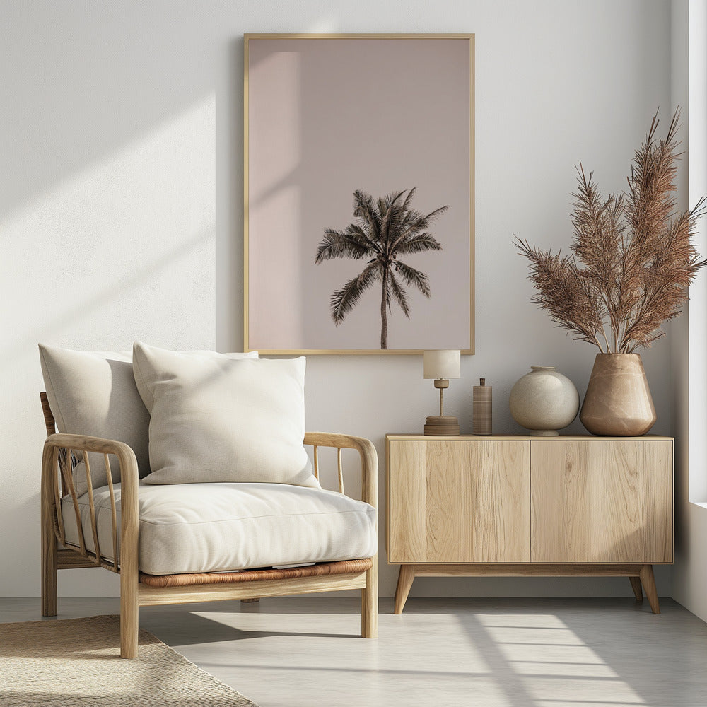 Pink Palm Serenity | Poster