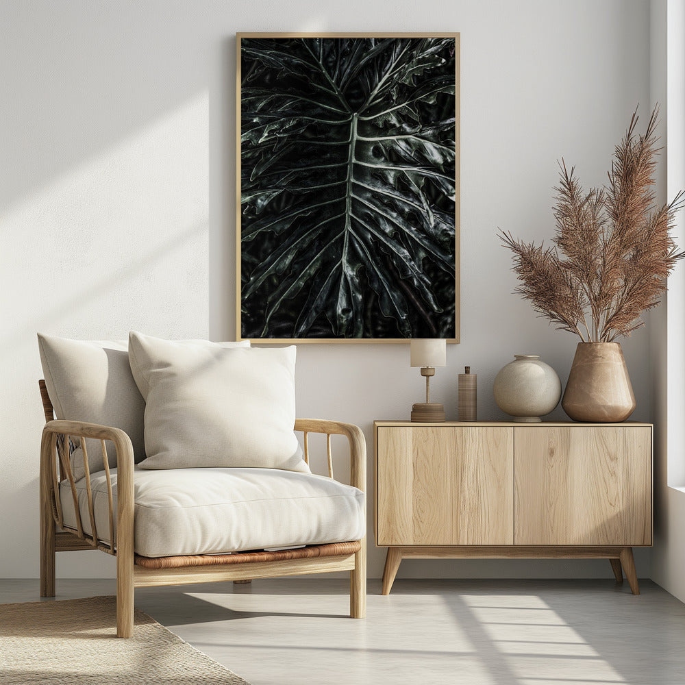 Dark Leaf Elegance | Poster