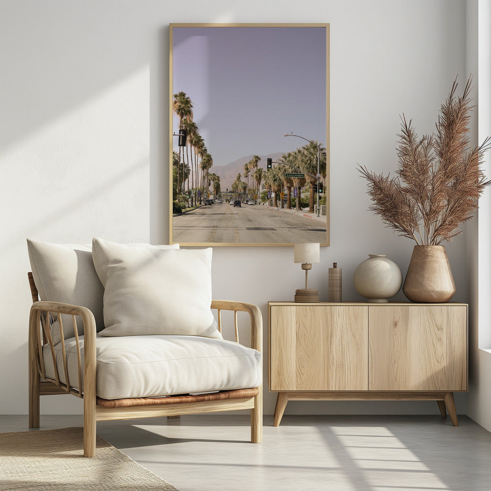 Palm-Lined Avenue | Poster