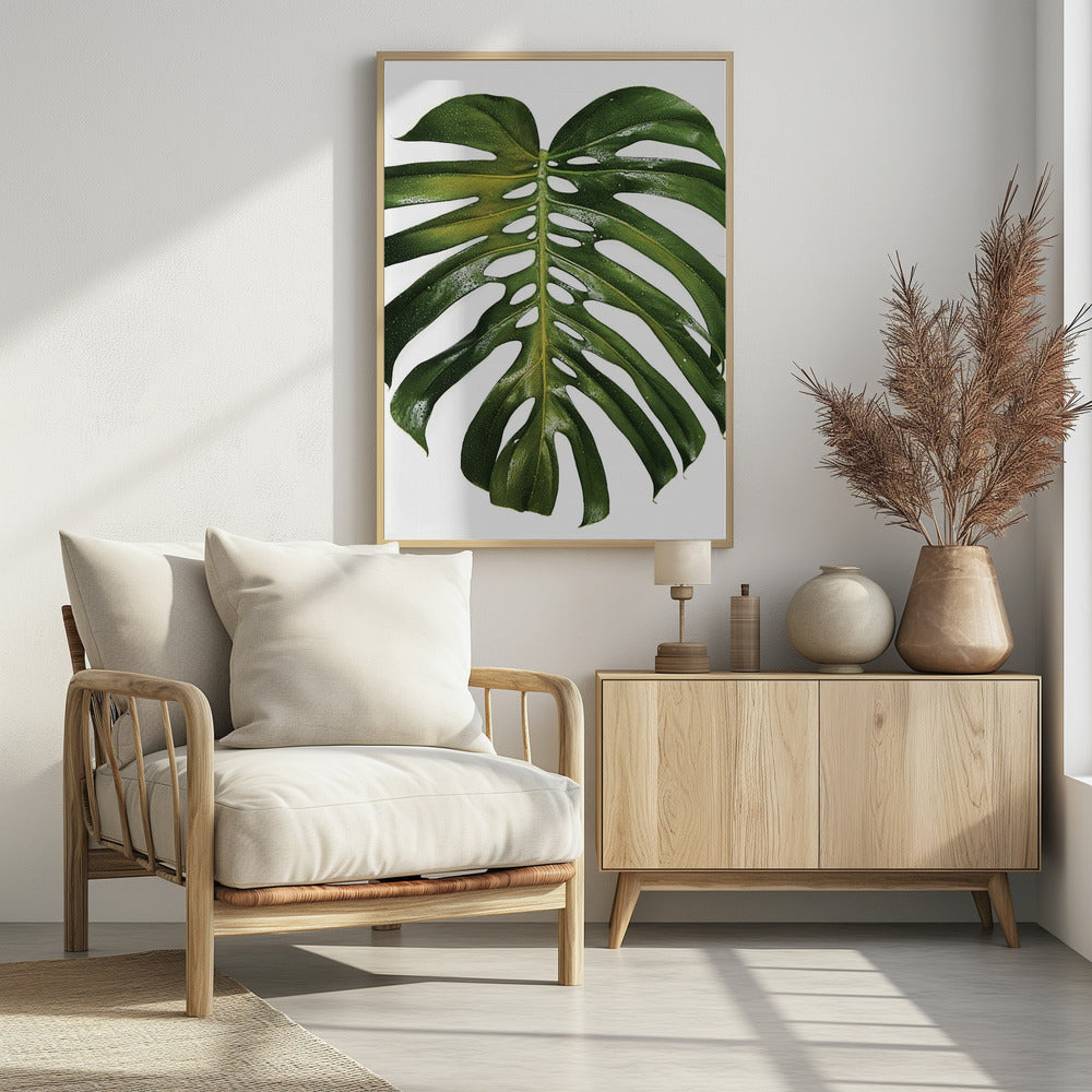 Verdant Monstera Leaf | Poster