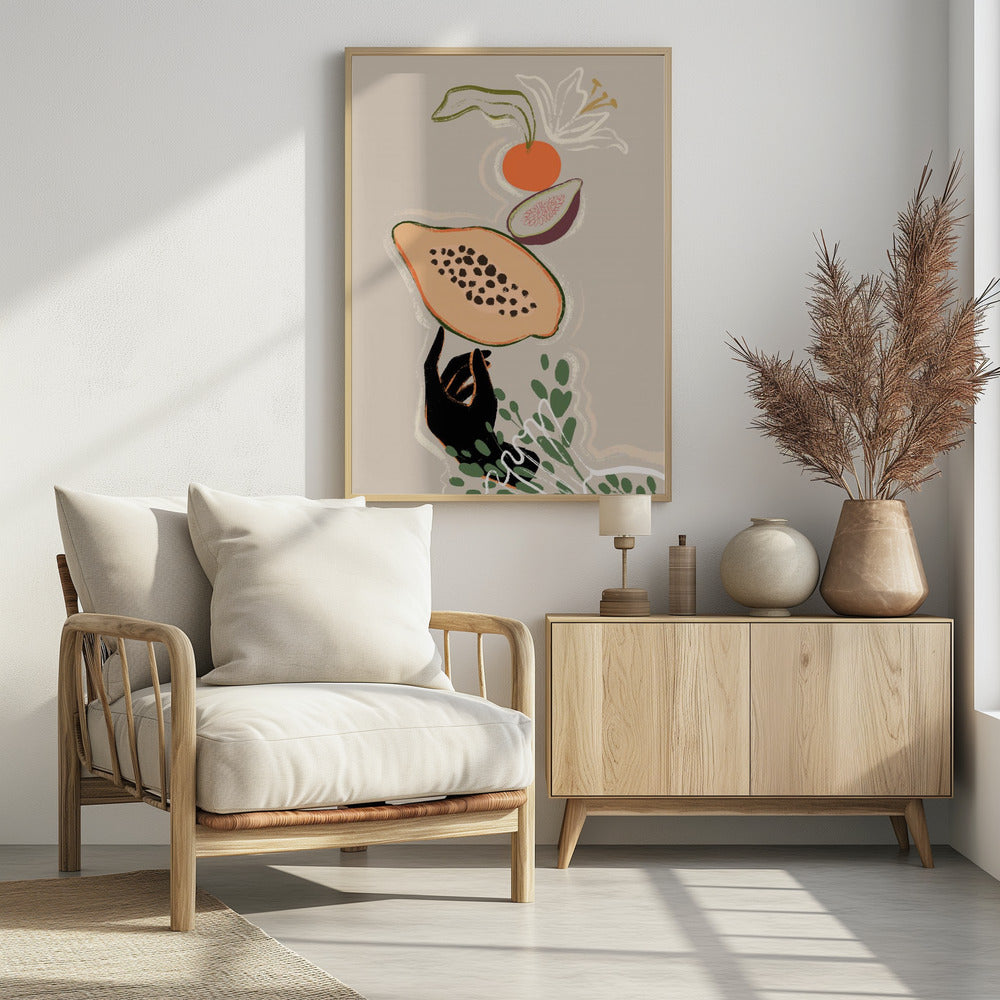 Balancing Fruits | Poster