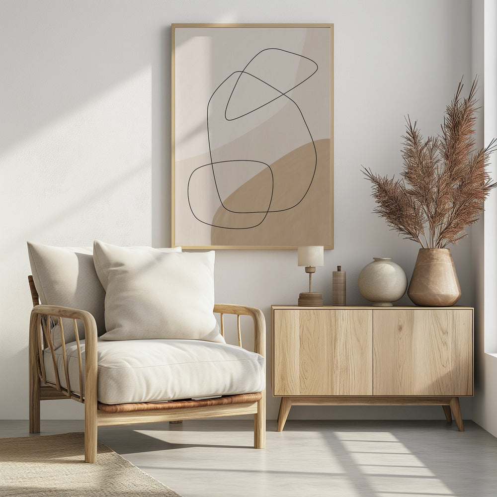 Graphic Shapes & Lines Poster | Poster