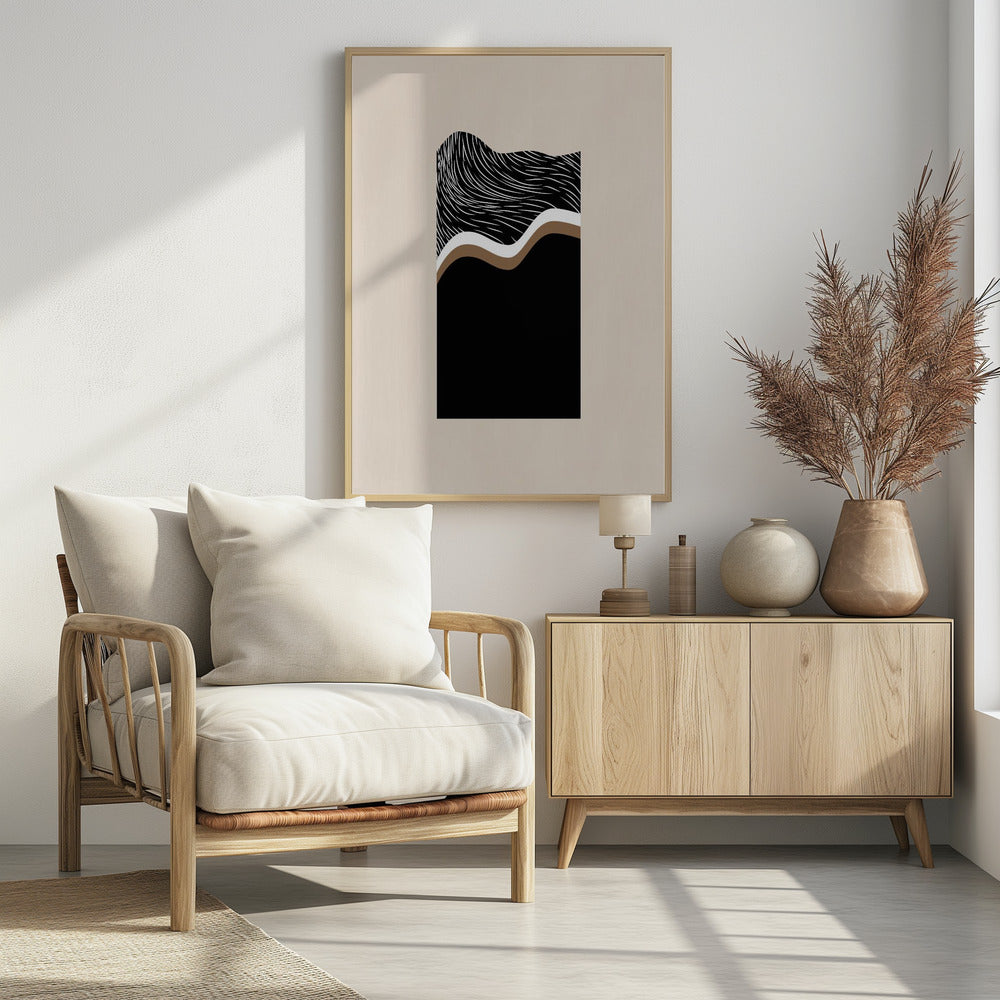 Monochrome Waves | Poster