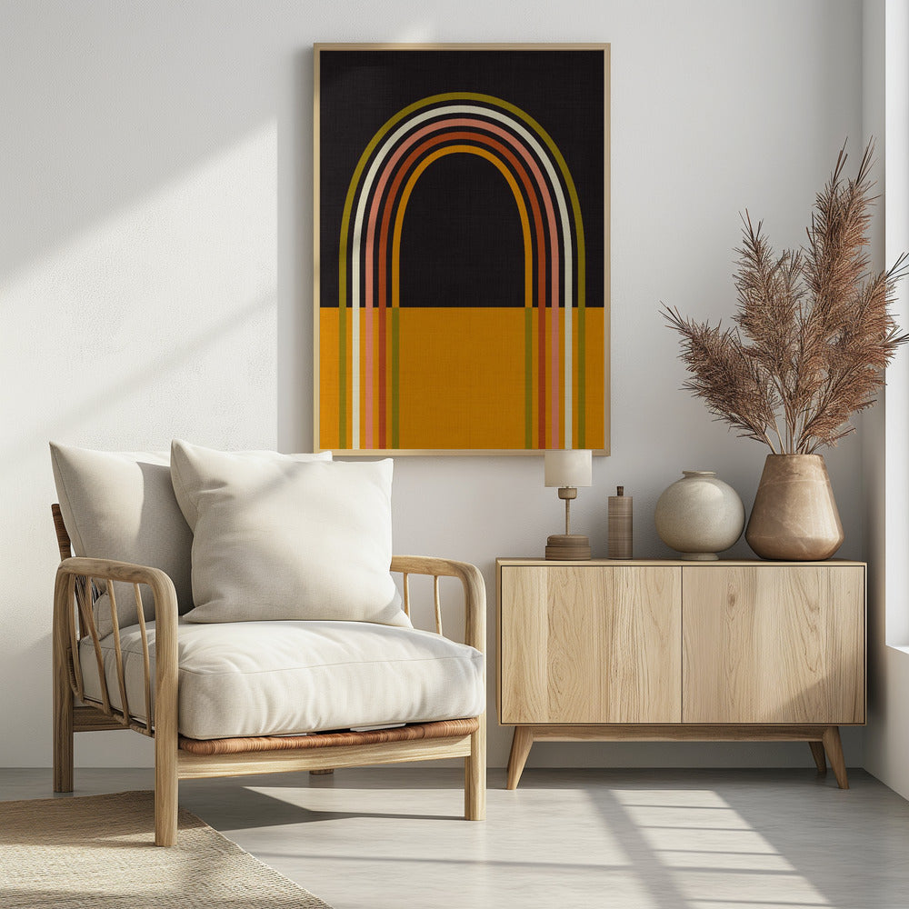 Geo Shapes Fall 21 Rainbow Arc | Poster