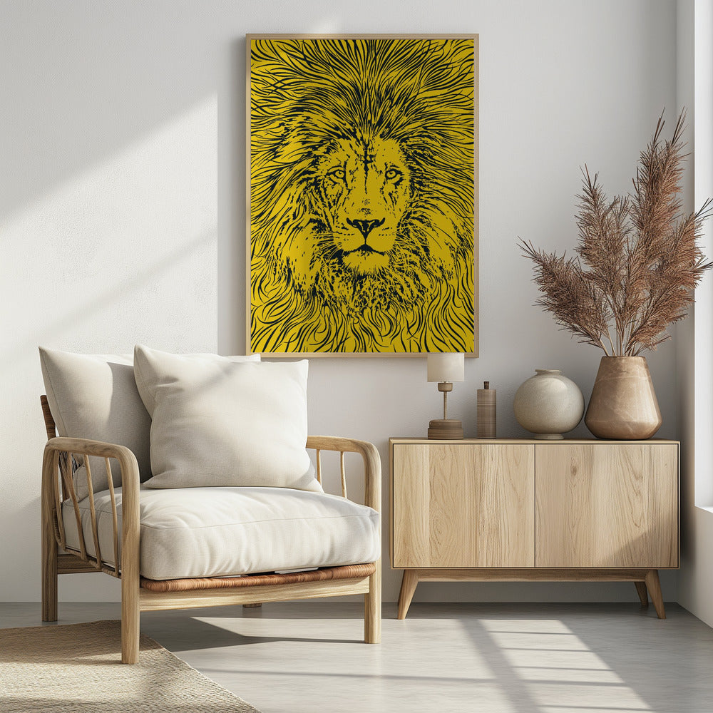 Lion Portrait – King of the Beasts | Poster