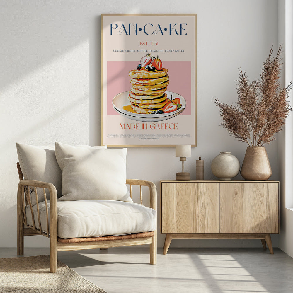 Fluffy Greek Pancakes | Poster