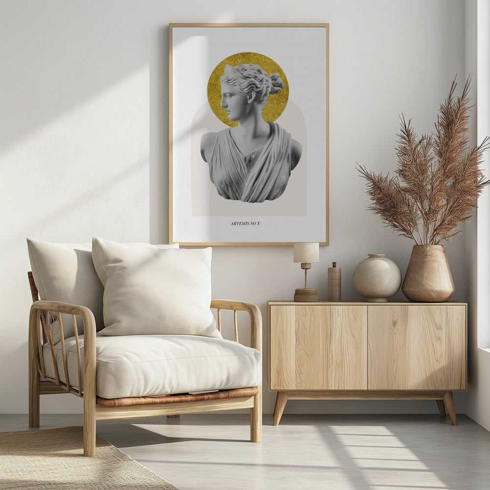 Gold Artemis Goddess | Poster