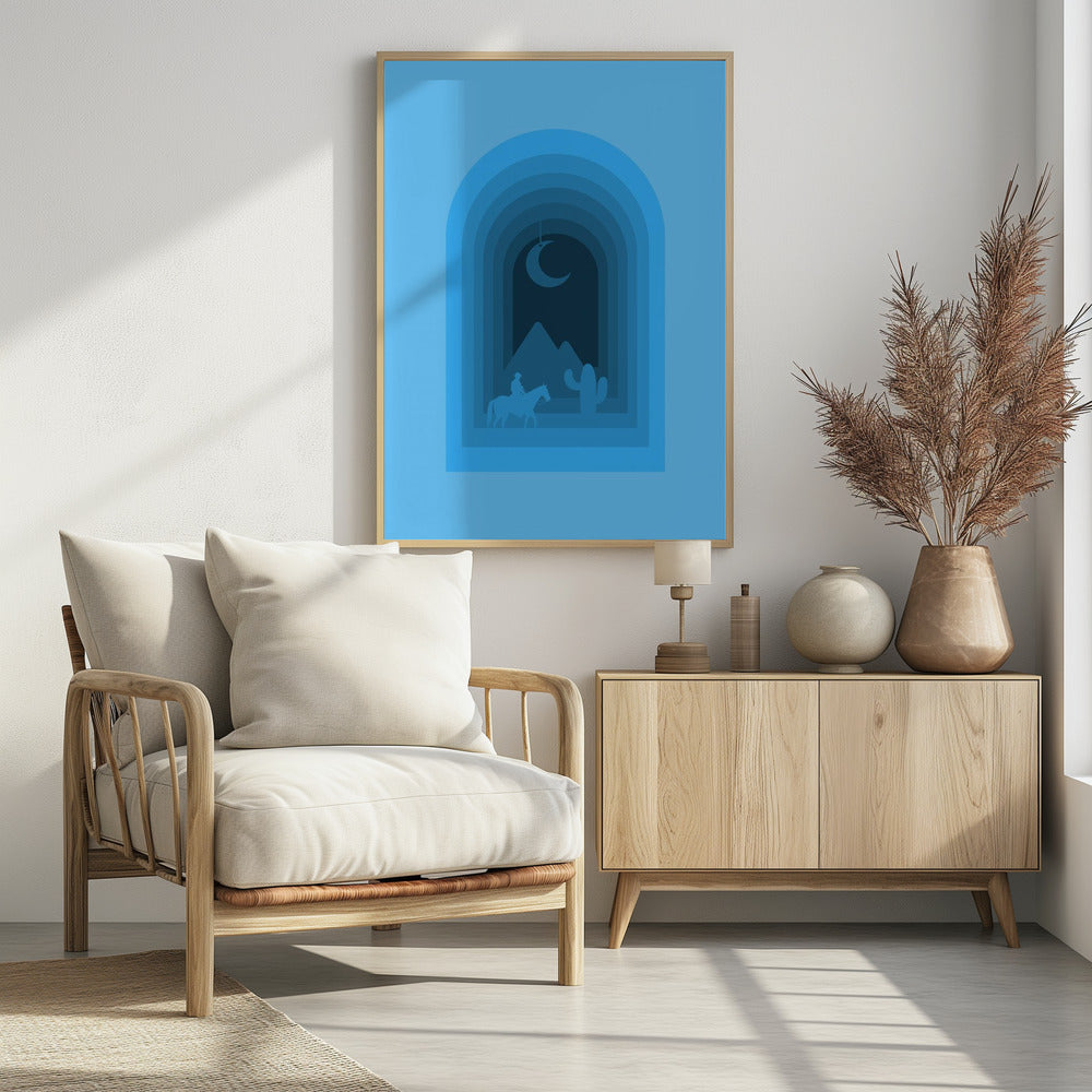 Desert Moon Journey | Poster