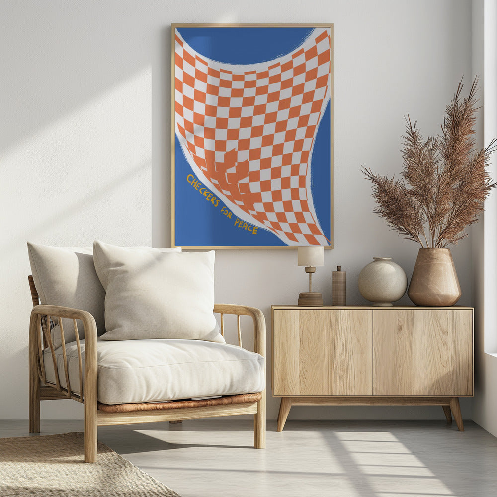 Checkers for Peace | Poster