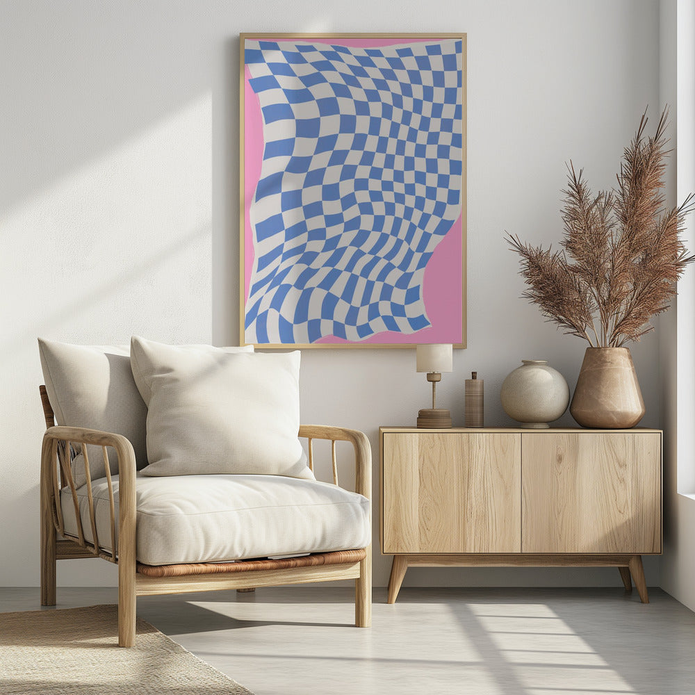 Wavy Checkered Dream | Poster