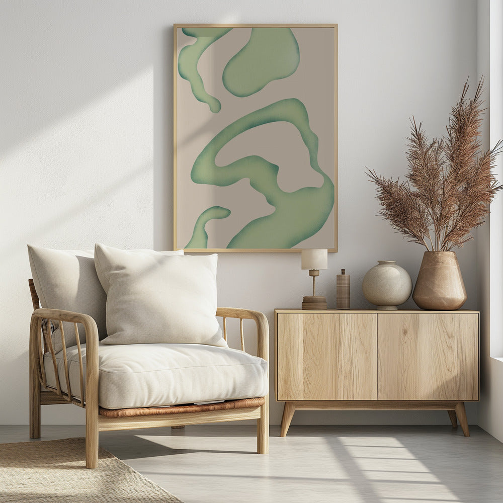 Flowing Green Essence | Poster