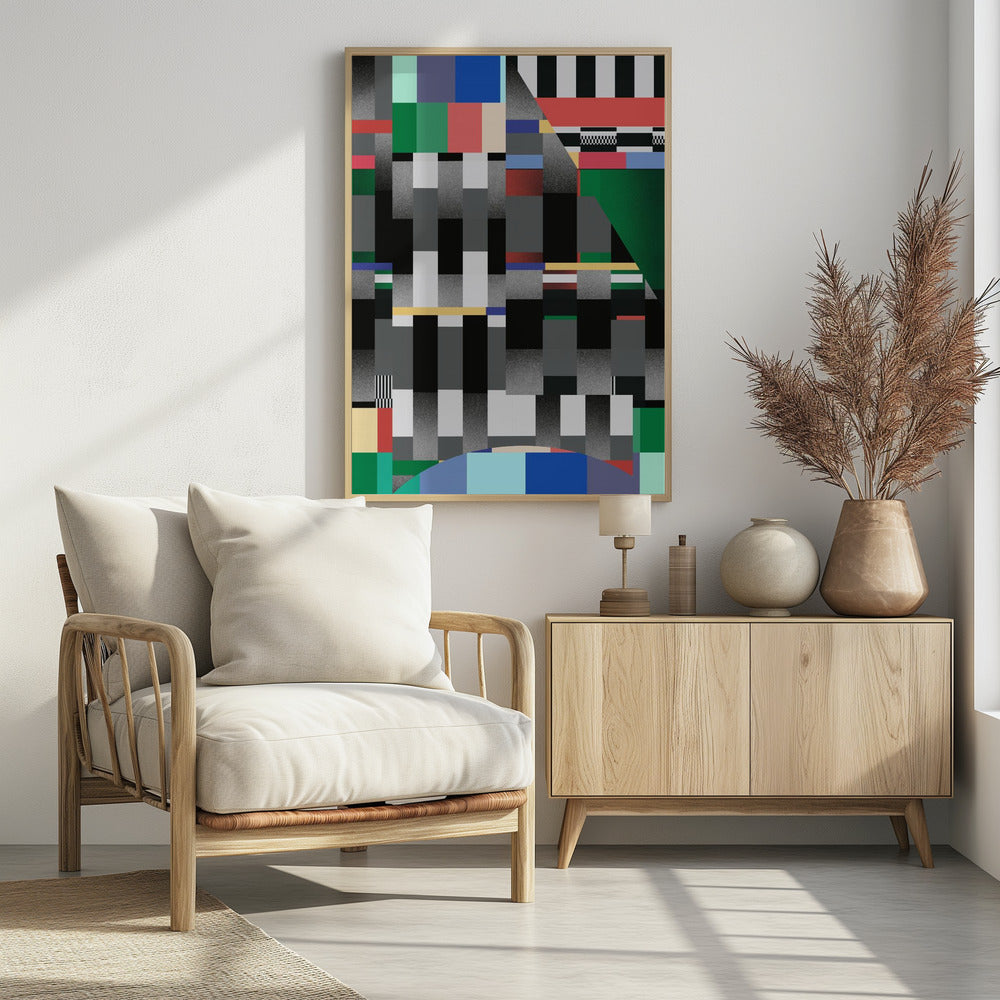 Glitch abstract artwork 01 | Poster