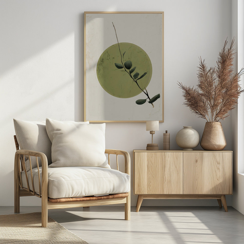 Green Serenity Circle | Poster