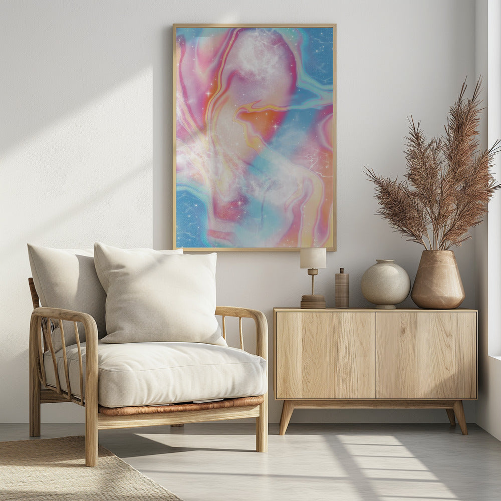 Vintage Pastel Space | Poster