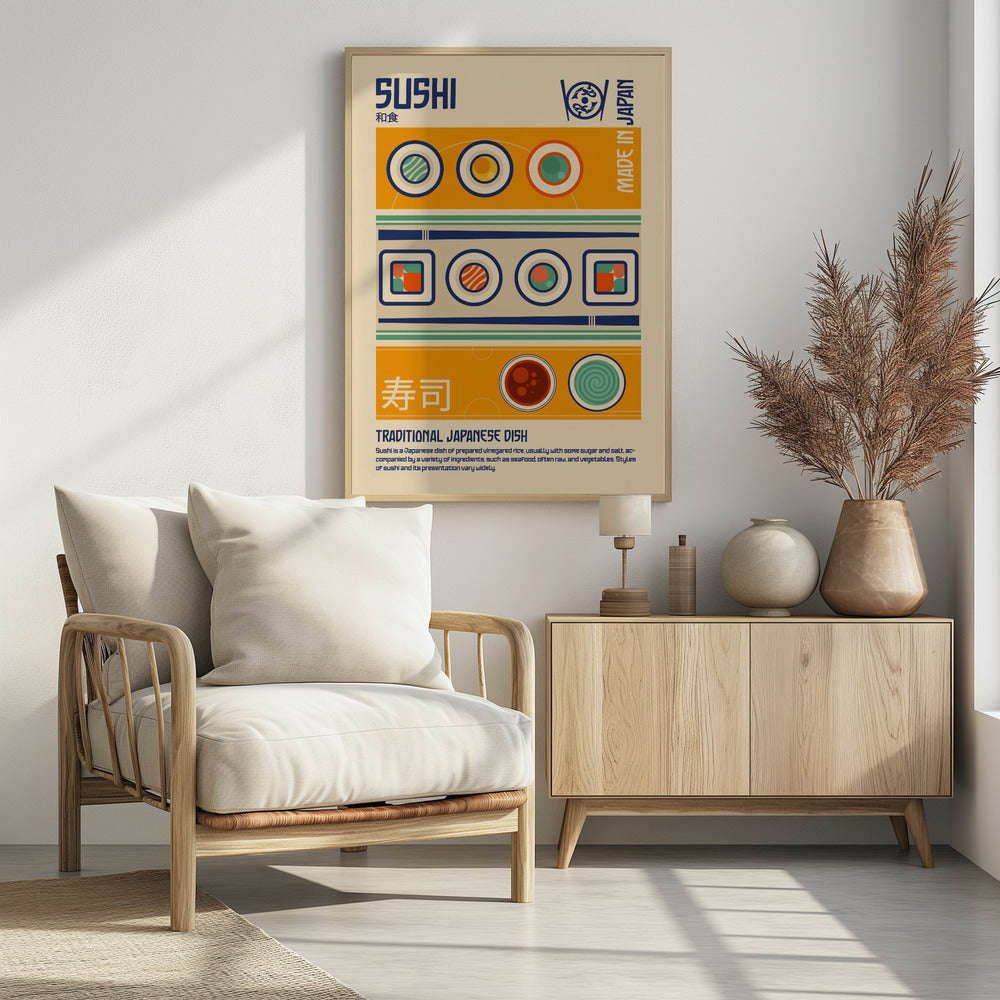 Sushi Japanese Food Print | Poster